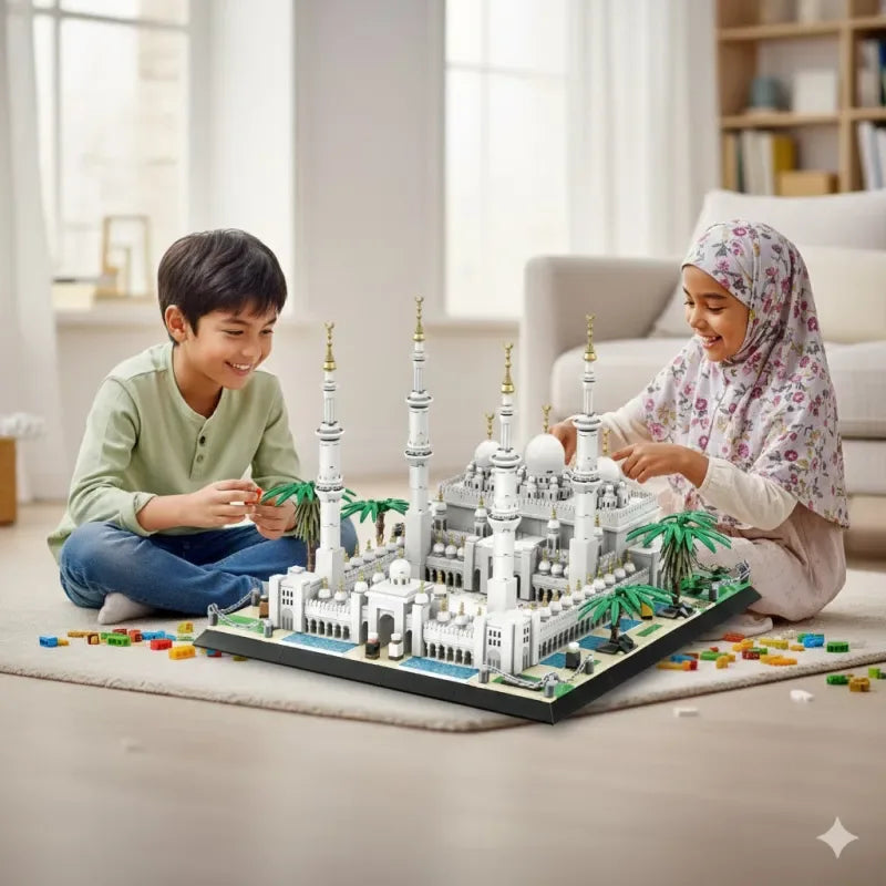 Sheikh Zayed Grote Moskee Abu Dhabi Bouwstenenset(lego) - ( 1184 onderdelen) - Islamtoys.eu