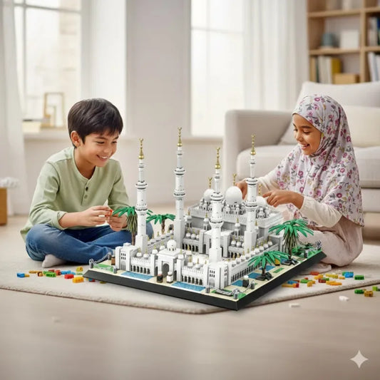 Sheikh Zayed Grote Moskee Abu Dhabi Bouwstenenset(lego) - ( 1184 onderdelen) - Islamtoys.eu