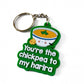 Humoristische sleutelhanger -chickpea to my harira met lettering Hadieth Benelux