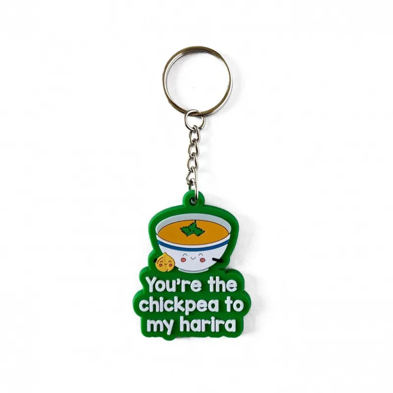 Sleutelhanger -chickpea met Harira soep Hadieth Benelux, perfect voor liefhebbers