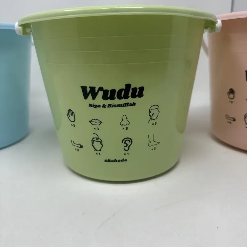 Wudu emmer (diverse kleuren) - Islamtoys.eu